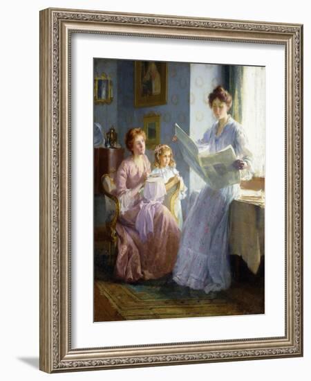 An Interesting Story-Francis Coates Jones-Framed Premium Giclee Print