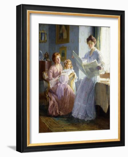 An Interesting Story-Francis Coates Jones-Framed Premium Giclee Print