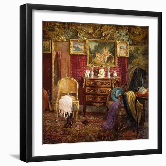 An Interior of a Boudoir-Einar Wegener-Framed Giclee Print