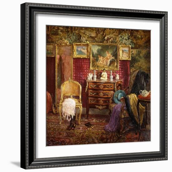 An Interior of a Boudoir-Einar Wegener-Framed Giclee Print