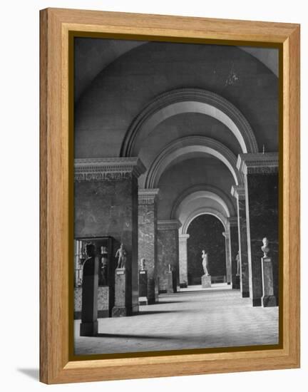 An Interior View of the Louvre Museum-Ed Clark-Framed Premier Image Canvas