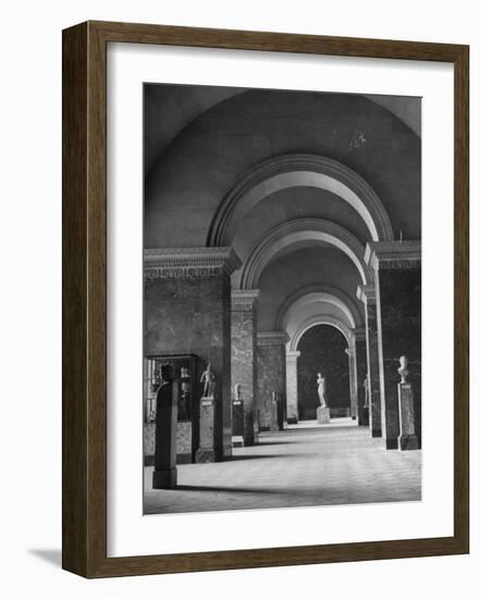 An Interior View of the Louvre Museum-Ed Clark-Framed Photographic Print