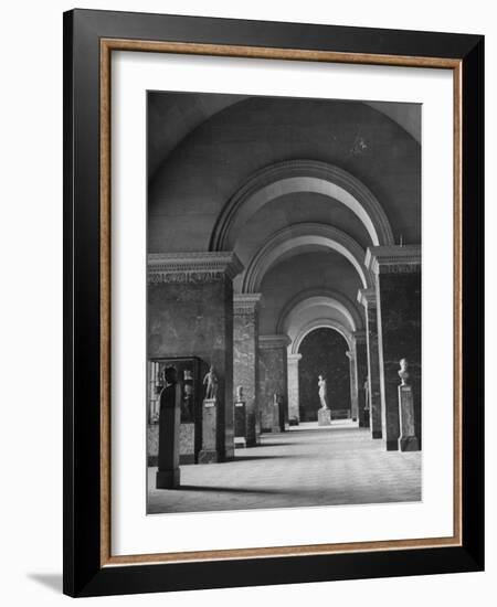 An Interior View of the Louvre Museum-Ed Clark-Framed Photographic Print