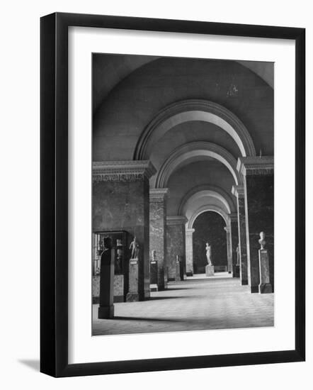 An Interior View of the Louvre Museum-Ed Clark-Framed Photographic Print