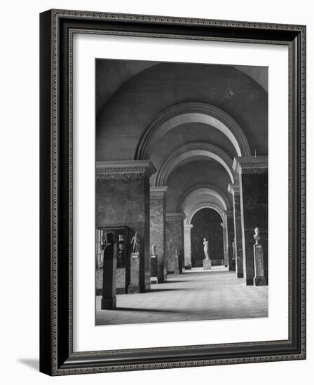 An Interior View of the Louvre Museum-Ed Clark-Framed Photographic Print