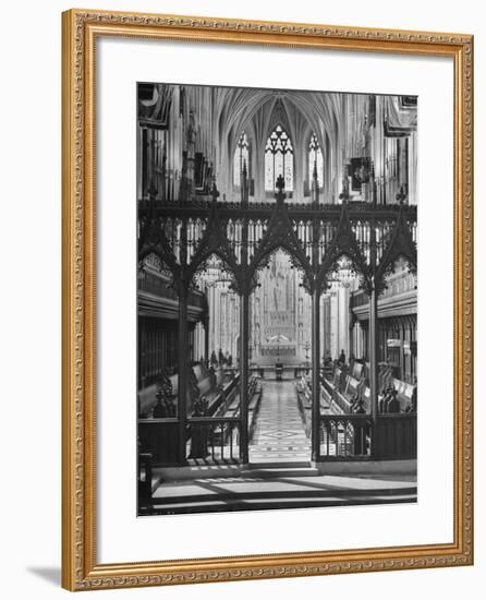 An Interior View of the National Cathedral-null-Framed Photographic Print