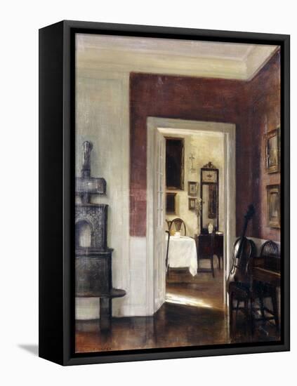 An Interior with a Cello-Carl Holsoe-Framed Premier Image Canvas