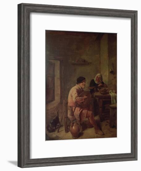 An Interior with Figures-Adriaen Brouwer-Framed Giclee Print