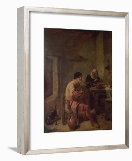 An Interior with Figures-Adriaen Brouwer-Framed Giclee Print