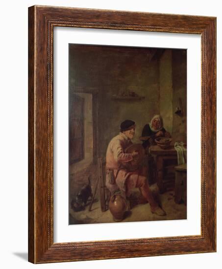 An Interior with Figures-Adriaen Brouwer-Framed Giclee Print