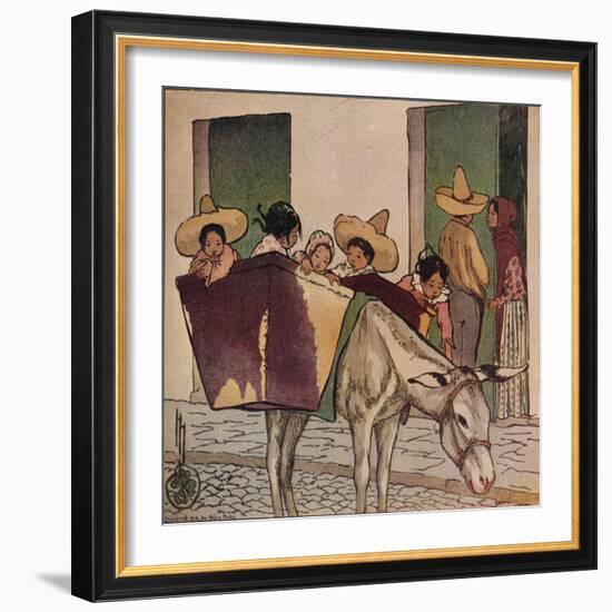 'An Interlude - The Breadman's Donkey', 1912-Helen Hyde-Framed Giclee Print