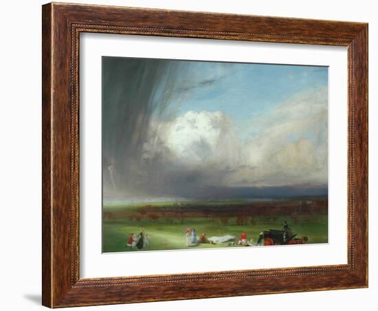 An Interrupted Picnic, 1901-Charles Sims-Framed Giclee Print