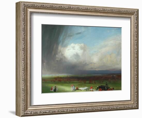 An Interrupted Picnic, 1901-Charles Sims-Framed Giclee Print