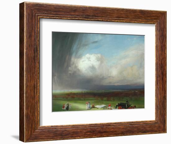 An Interrupted Picnic, 1901-Charles Sims-Framed Giclee Print