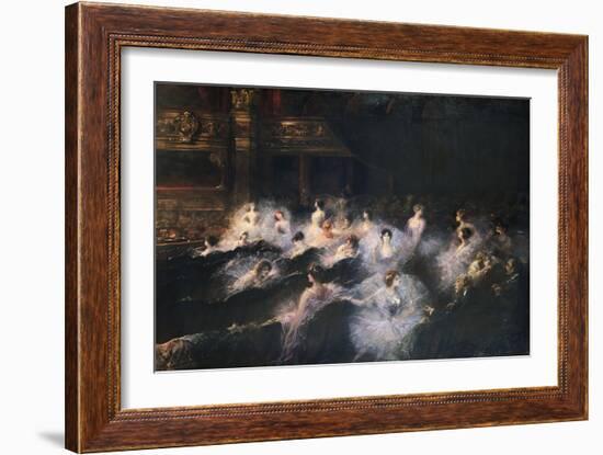 An Interval at the Opera-Georges Clairin-Framed Premium Giclee Print