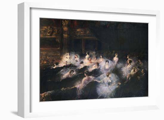 An Interval at the Opera-Georges Clairin-Framed Premium Giclee Print