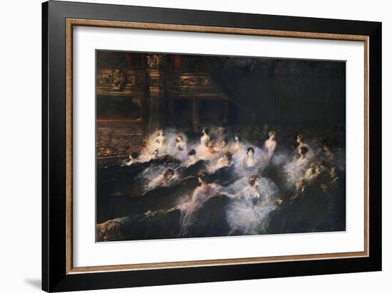 An Interval at the Opera-Georges Clairin-Framed Giclee Print