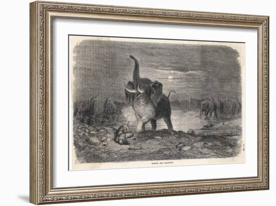 An Intrepid Hunter Takes-Gustave Doré-Framed Art Print