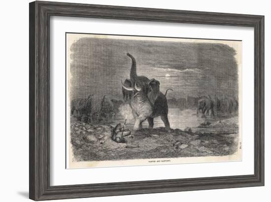 An Intrepid Hunter Takes-Gustave Doré-Framed Art Print