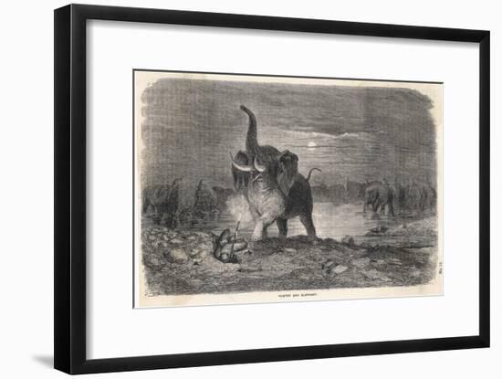 An Intrepid Hunter Takes-Gustave Doré-Framed Art Print