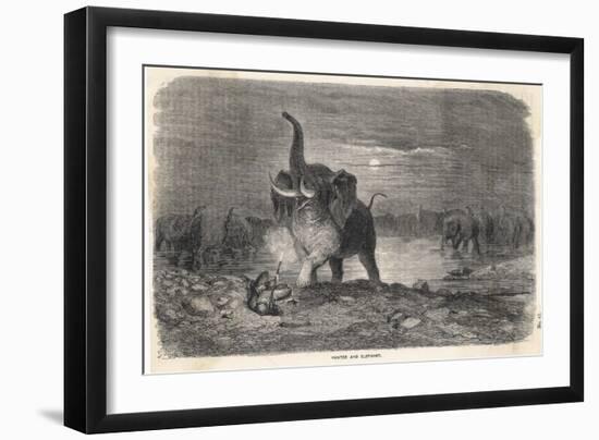 An Intrepid Hunter Takes-Gustave Doré-Framed Art Print