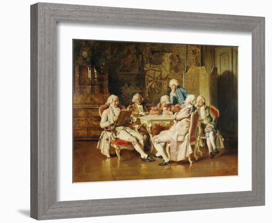 An Intriguing Idea, Dated 1883-Johann Hamza-Framed Giclee Print