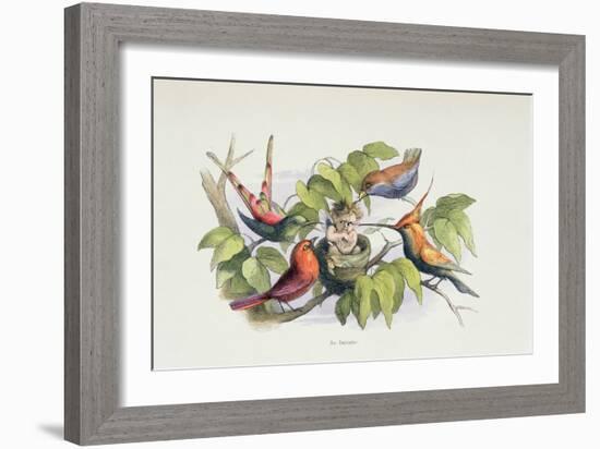 An Intruder, Illustration from 'In Fairyland: A Series of Pictures from the Elf-World' by William A-Richard Doyle-Framed Giclee Print