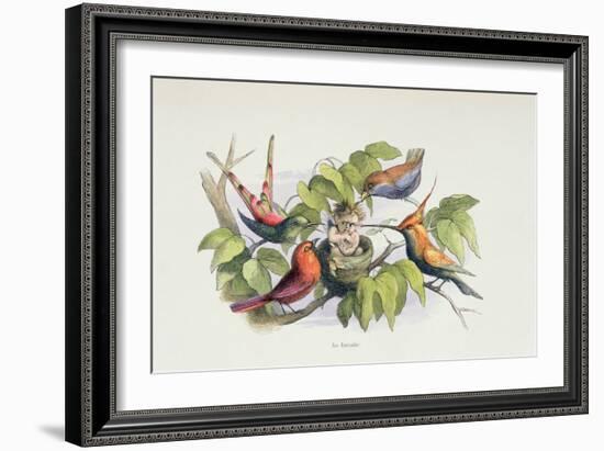 An Intruder, Illustration from 'In Fairyland: A Series of Pictures from the Elf-World' by William A-Richard Doyle-Framed Giclee Print