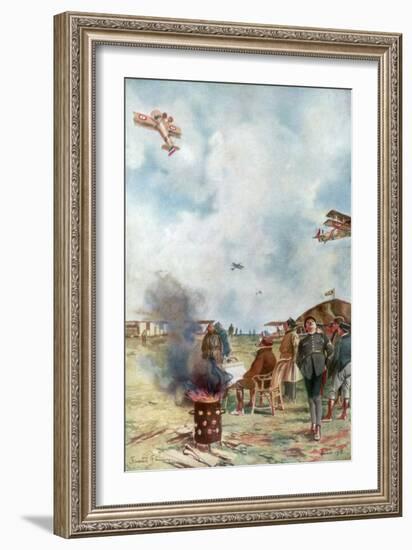 An Inversion a Little Close to the Ground, 1918-Francois Flameng-Framed Giclee Print