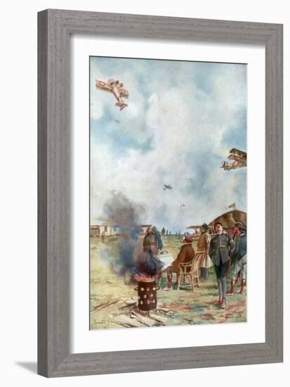 An Inversion a Little Close to the Ground, 1918-Francois Flameng-Framed Giclee Print
