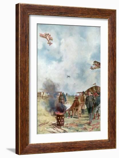 An Inversion a Little Close to the Ground, 1918-Francois Flameng-Framed Giclee Print