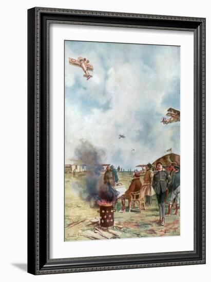 An Inversion a Little Close to the Ground, 1918-Francois Flameng-Framed Giclee Print