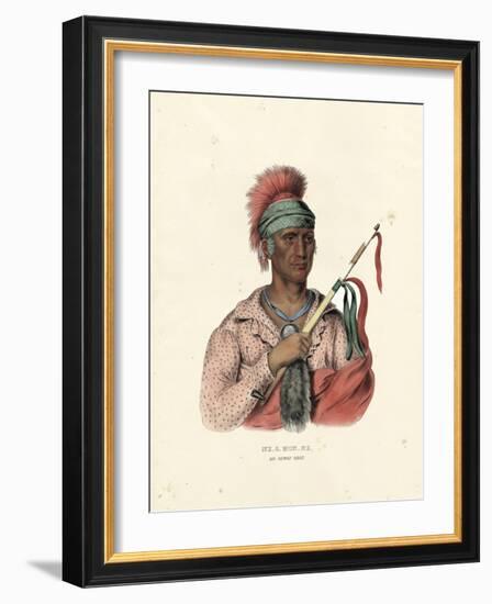 An Ioway Chief-McKenney & Hall-Framed Art Print