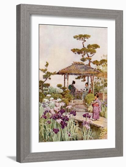 An Iris Garden-Ella Du Cane-Framed Giclee Print