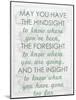 An Irish Blessing on Hindsight, Foresight & Insight - 1741, Ireland Map-null-Mounted Giclee Print