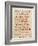 An Irish Blessing on Hindsight, Foresight & Insight - 1741, Ireland Map-null-Framed Giclee Print