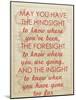 An Irish Blessing on Hindsight, Foresight & Insight - 1741, Ireland Map-null-Mounted Giclee Print