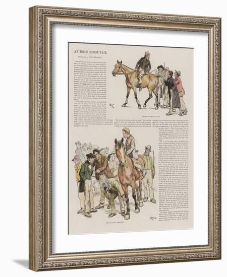 An Irish Horse Fair-Hugh Thomson-Framed Giclee Print