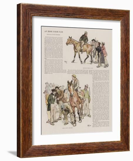 An Irish Horse Fair-Hugh Thomson-Framed Giclee Print