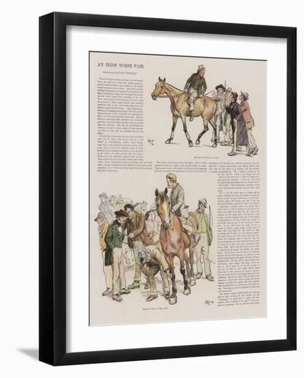 An Irish Horse Fair-Hugh Thomson-Framed Giclee Print