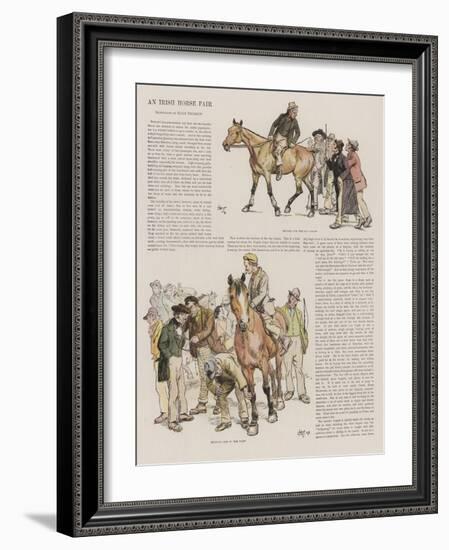 An Irish Horse Fair-Hugh Thomson-Framed Giclee Print