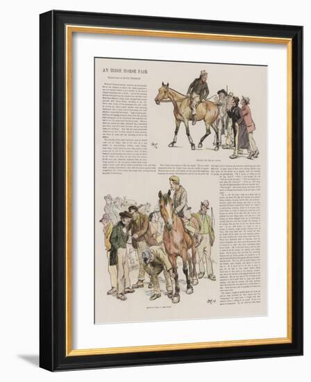 An Irish Horse Fair-Hugh Thomson-Framed Giclee Print