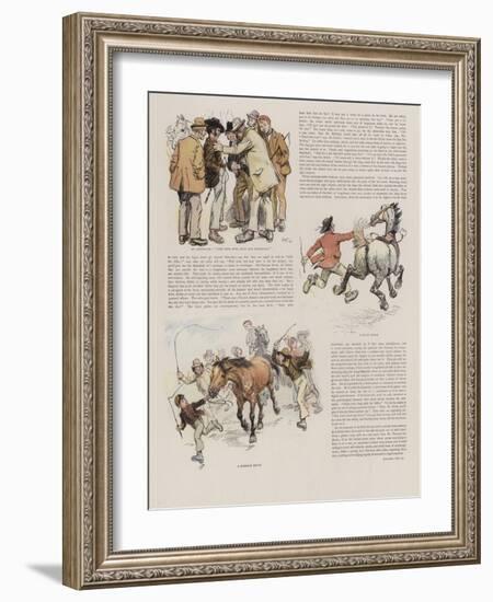 An Irish Horse Fair-Hugh Thomson-Framed Giclee Print