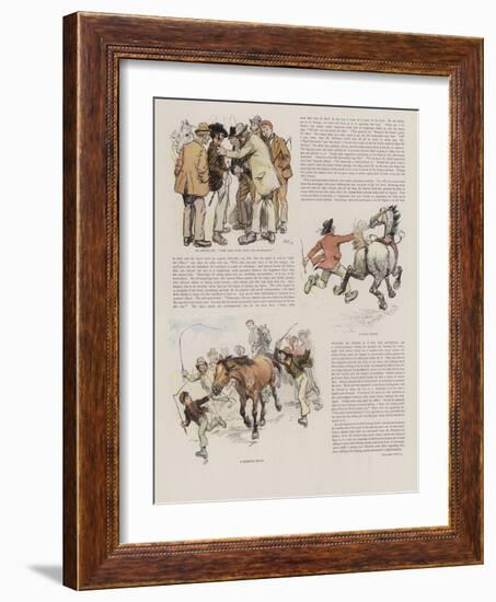 An Irish Horse Fair-Hugh Thomson-Framed Giclee Print