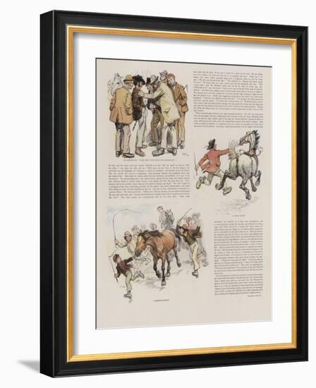 An Irish Horse Fair-Hugh Thomson-Framed Giclee Print