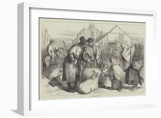 An Irish Pig Fair-null-Framed Giclee Print