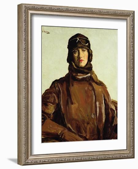 An Irish Pilot, 1928-Sir John Lavery-Framed Giclee Print