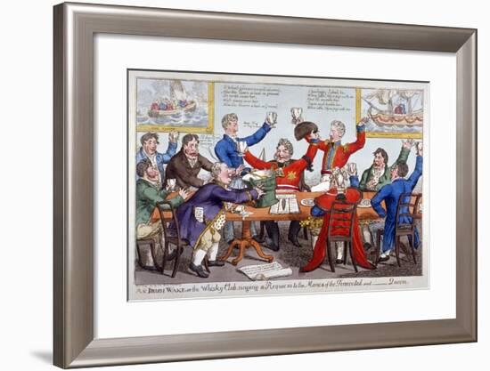 An Irish Wake..., 1821-C Williams-Framed Giclee Print