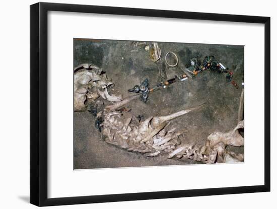 An Iron Age woman's grave from Denmark, 3rd century BC Artist: Unknown-Unknown-Framed Giclee Print