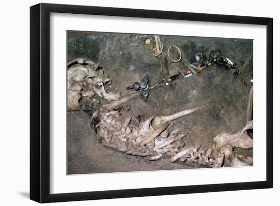 An Iron Age woman's grave from Denmark, 3rd century BC Artist: Unknown-Unknown-Framed Giclee Print